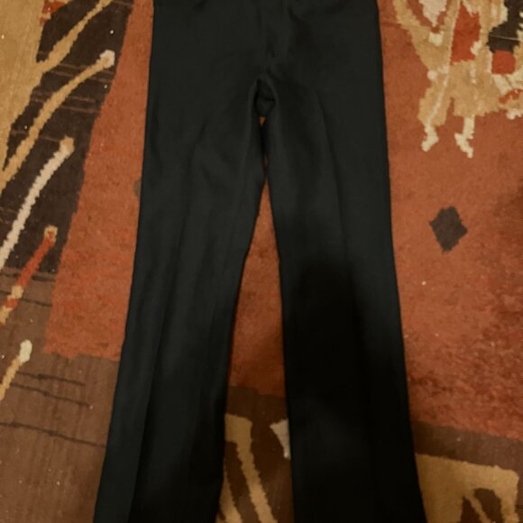 Late 70's Early 80's Black Sta Press Wrangler Black Pants - Picture 2 of 3